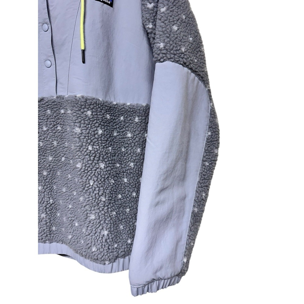 Patagonia Shelled Retro-X Pullover Hooded Salt Grey Gray Heather Women's Size XL - Picture 8 of 13